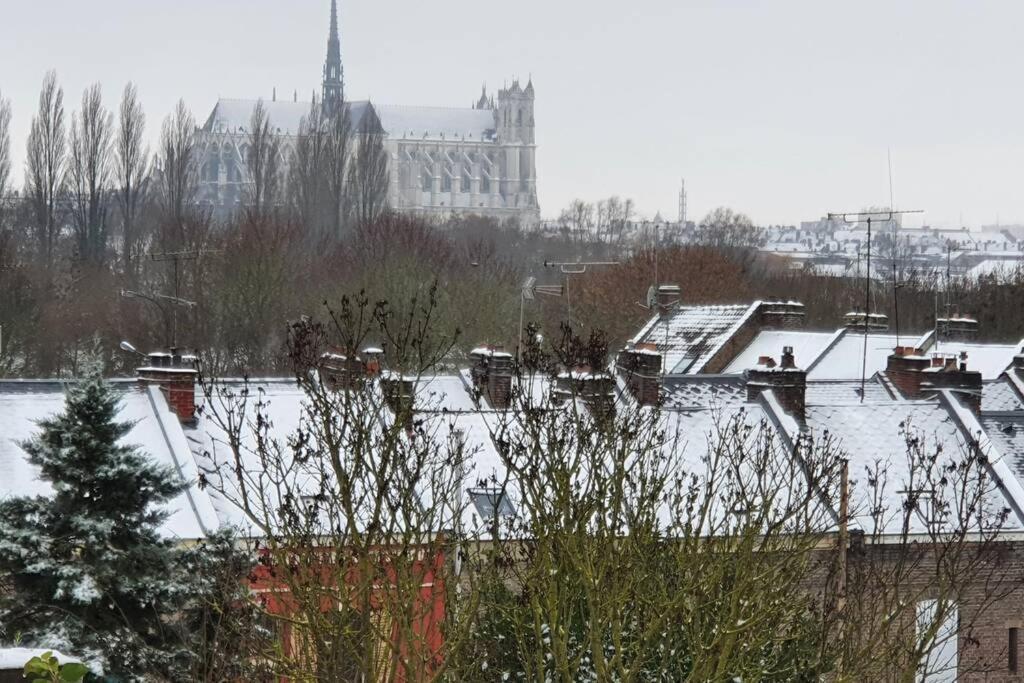Maison Famille-Confort-Terrasse Jardin-Vue Cathedrale Amiens Kültér fotó